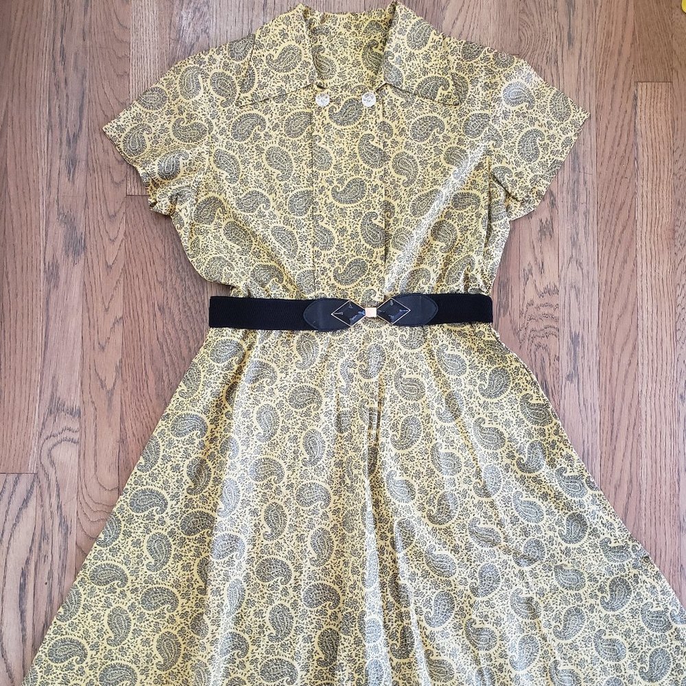 Vintage Yellow Dress
